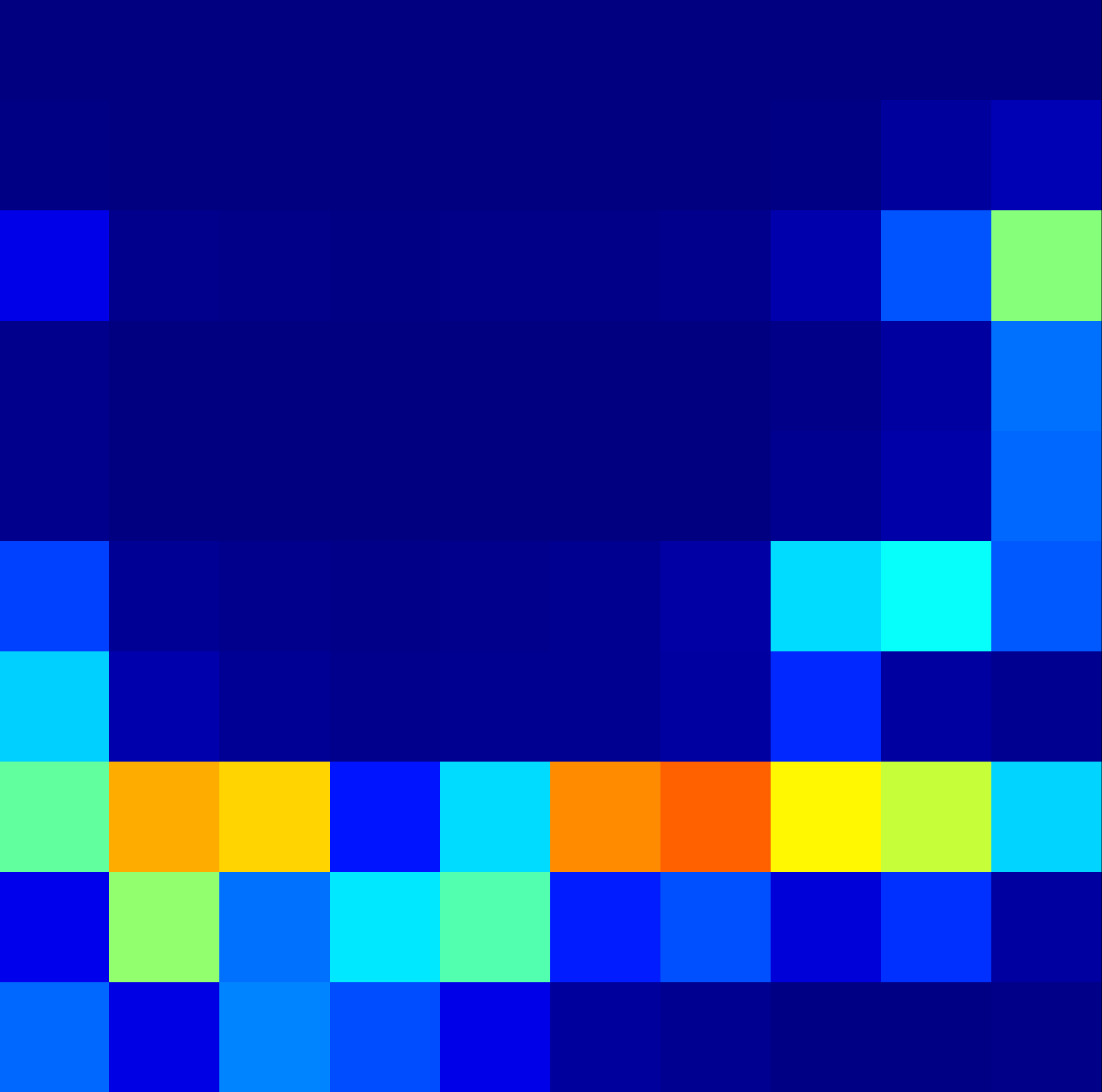 Example tactile map during manipulation